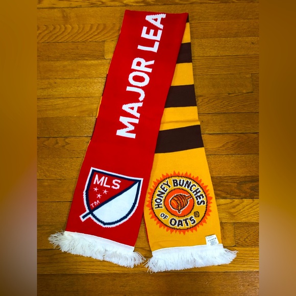 Double-Sided Major League Soccer/Honey Bunches of Oats Scarf - Picture 1 of 6